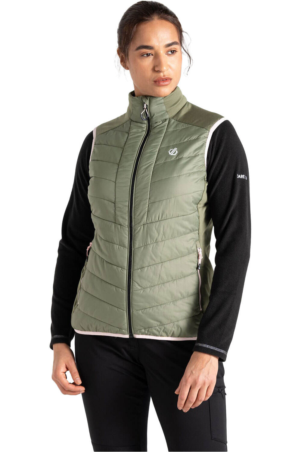 Dare2b chaleco outdoor mujer LIVEN VERDE vista frontal