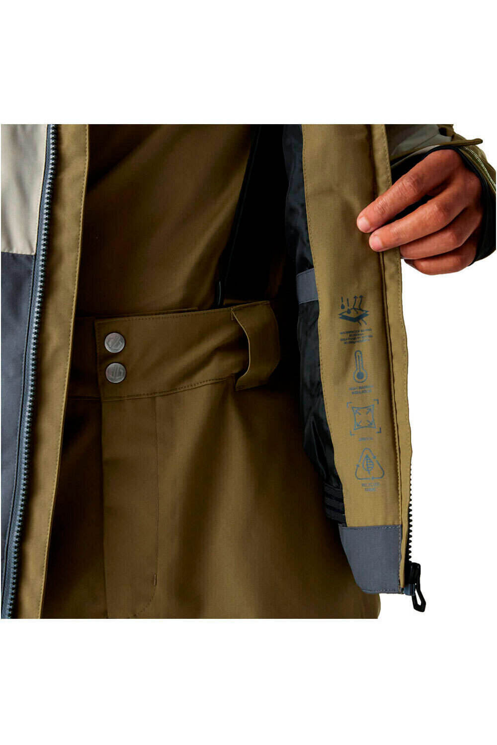Dare2b chaqueta esquí hombre BASE PLATE III VERDE 03