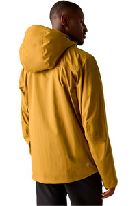 Dare2b chaqueta impermeable hombre APEX 3L MARRON vista trasera