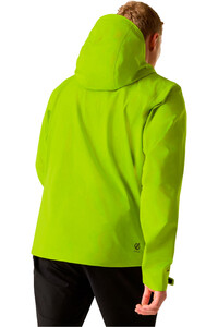 Dare2b chaqueta impermeable hombre APEX 3L VERDE vista trasera