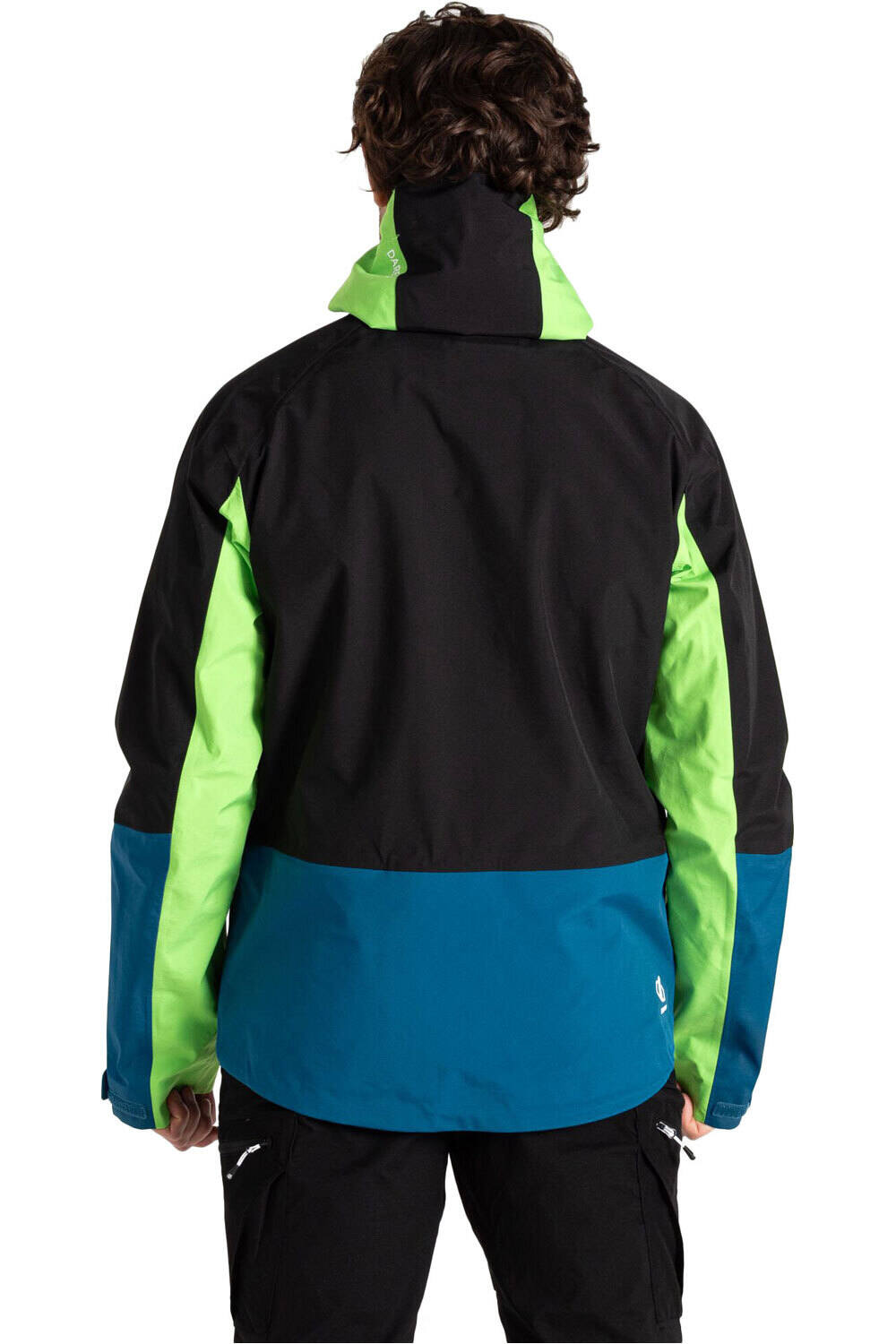 Dare2b chaqueta impermeable hombre ROVING II VERDE vista trasera