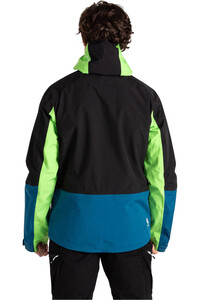 Dare2b chaqueta impermeable hombre ROVING II VERDE vista trasera
