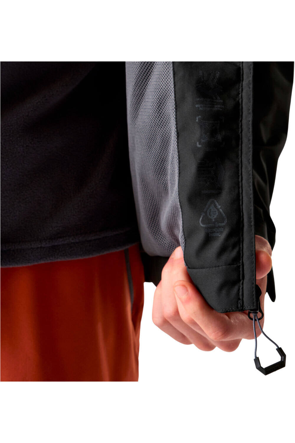 Dare2b chaqueta impermeable hombre SWITCH OUT III NEGRO 03