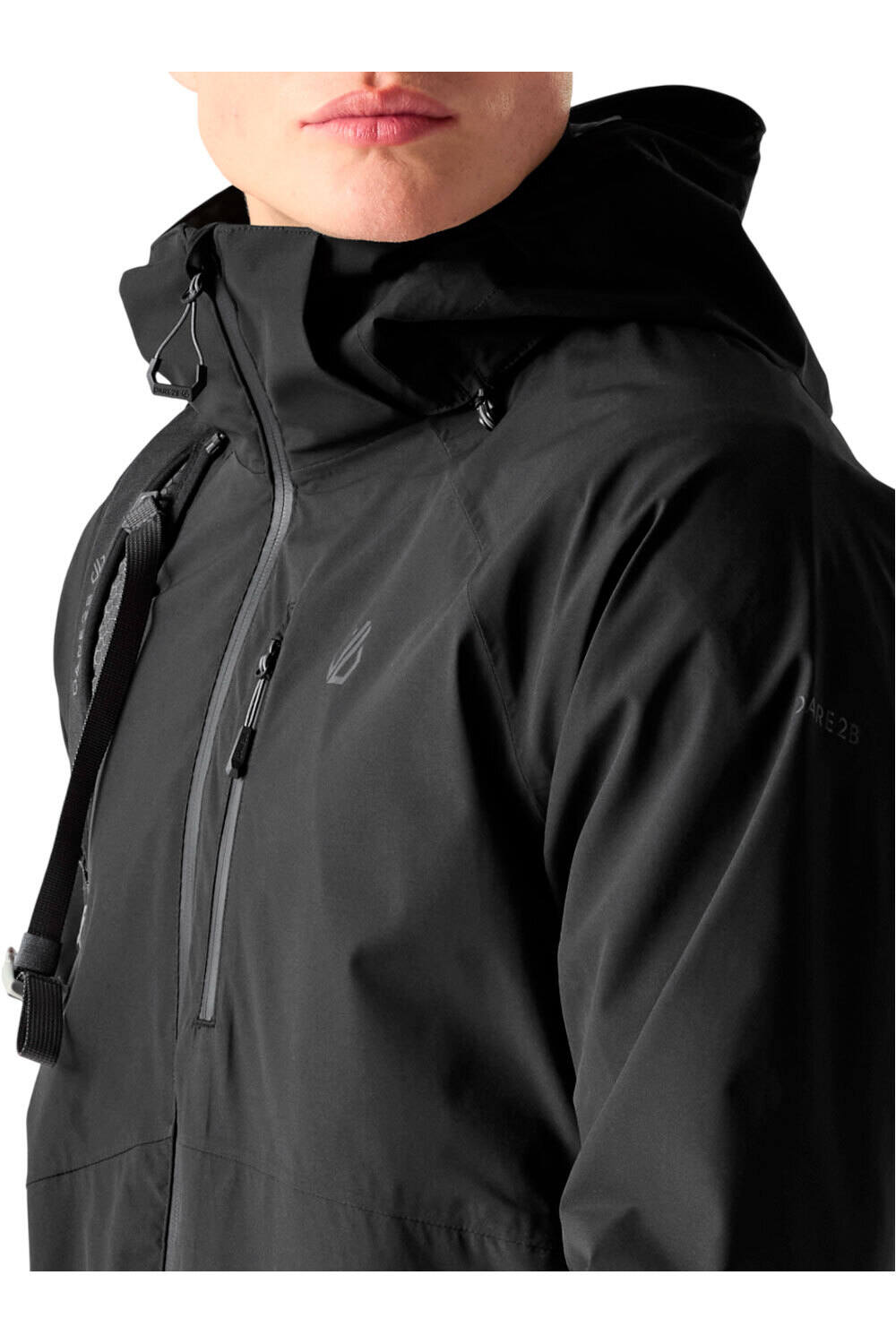 Dare2b chaqueta impermeable hombre SWITCH OUT III NEGRO 04