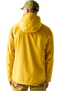 Dare2b chaqueta impermeable hombre TORREK BREATH OUT AMARILLO vista trasera