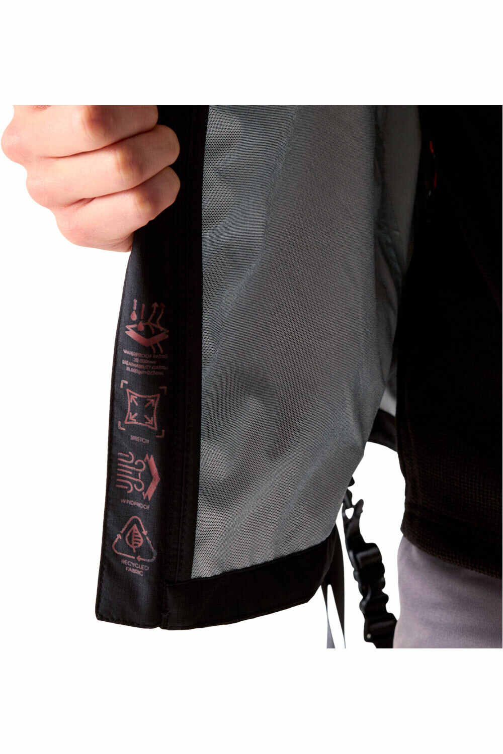 Dare2b chaqueta impermeable hombre TORREK BREATH OUT NEGRO 04