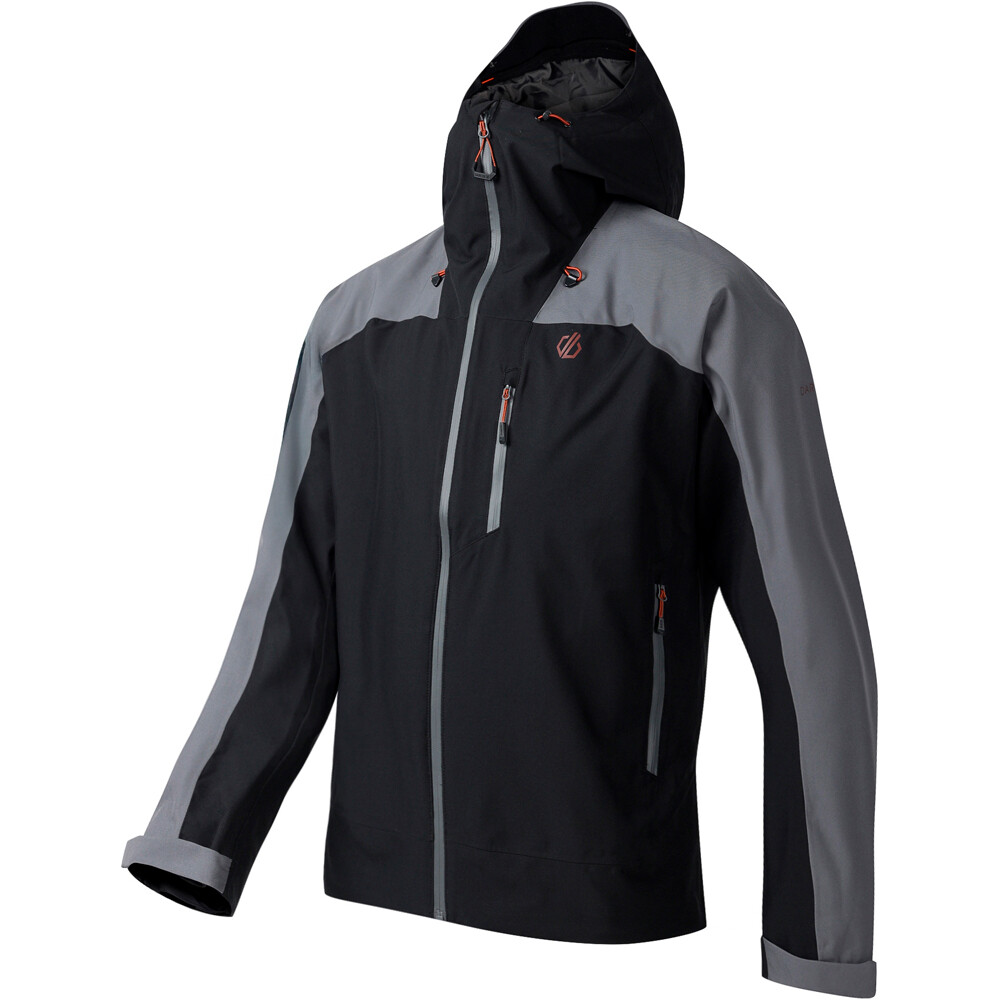 Dare2b chaqueta impermeable hombre TORREK III GRIS vista detalle