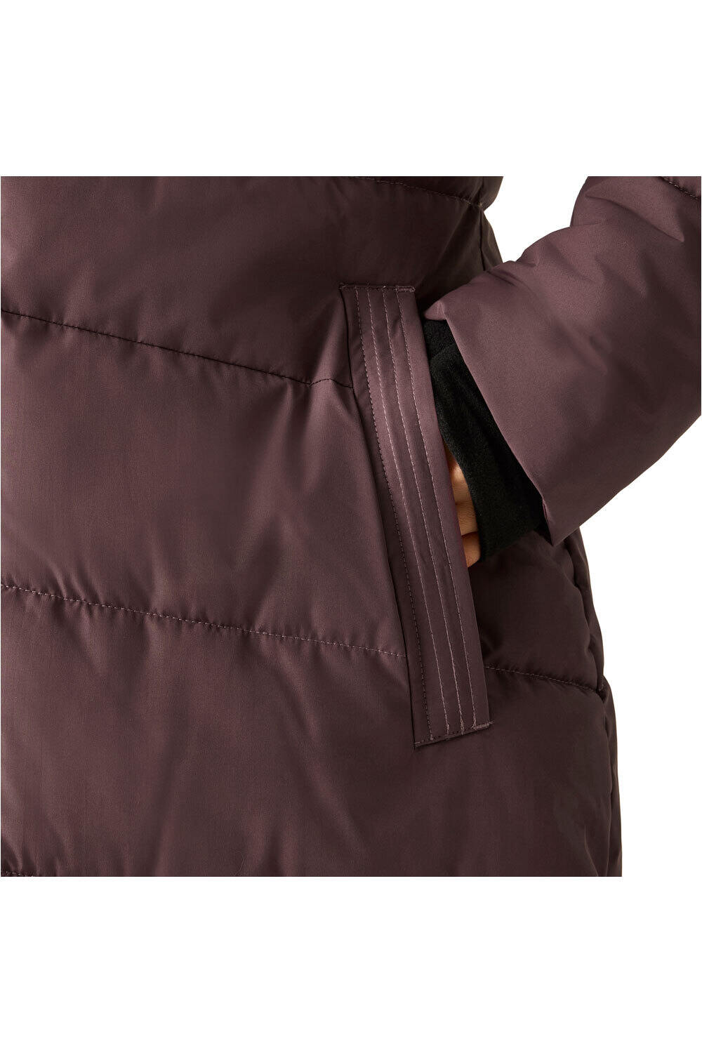 Dare2b chaqueta impermeable insulada mujer GLACIER LONG MORADO 07