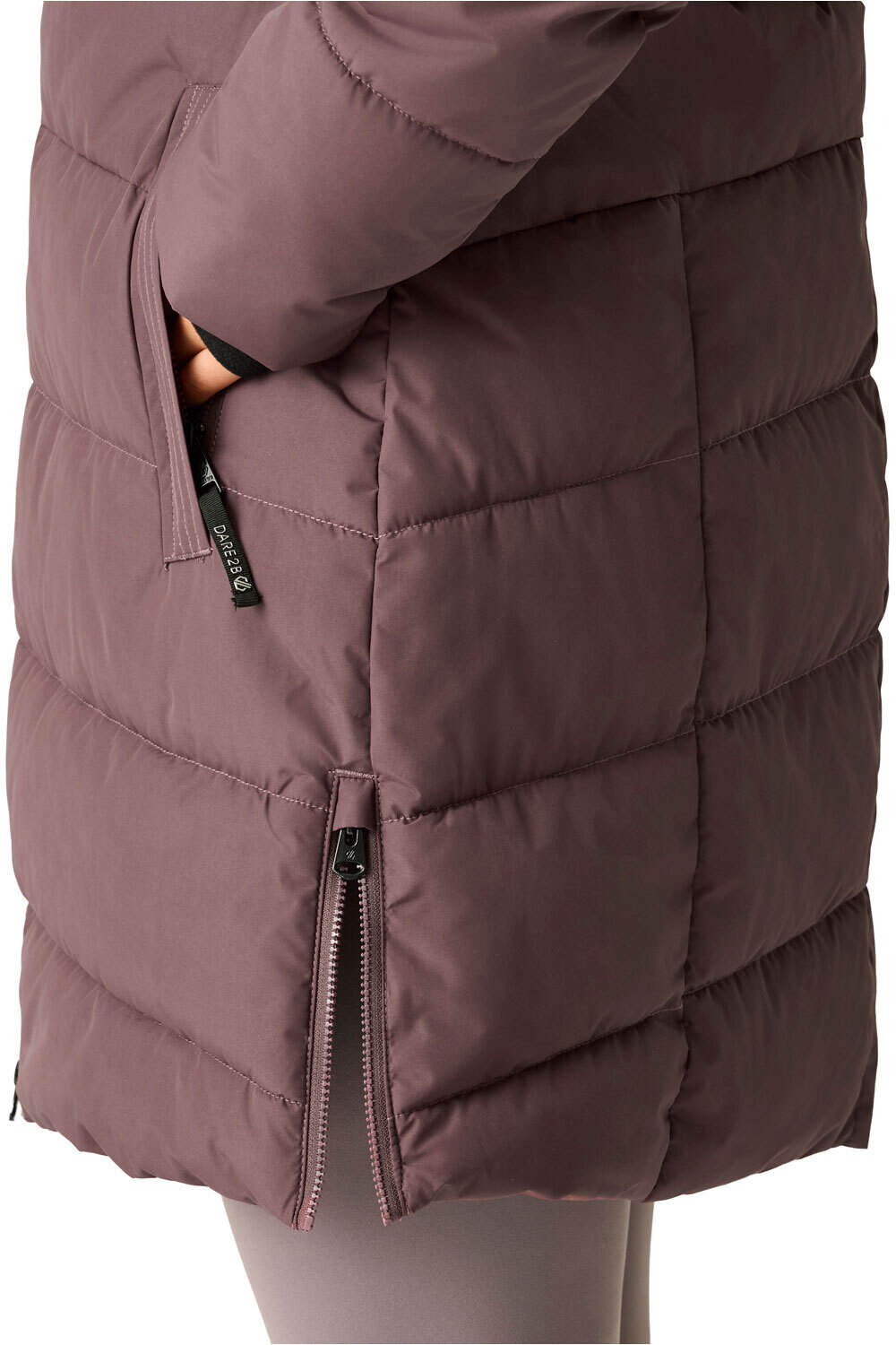Dare2b chaqueta impermeable insulada mujer GLACIER LONG MORADO 08