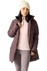 Dare2b chaqueta impermeable insulada mujer GLACIER LONG MORADO vista detalle
