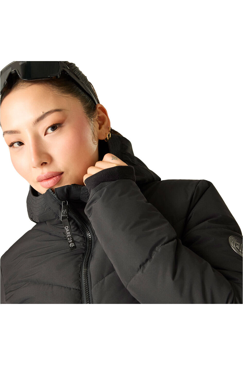 Dare2b chaqueta impermeable insulada mujer GLACIER LONG NARANJA 04