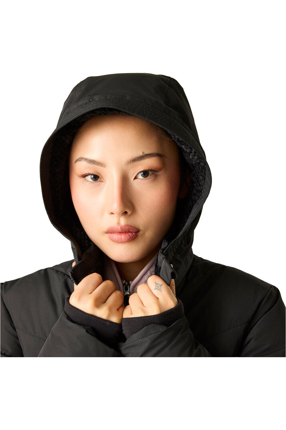Dare2b chaqueta impermeable insulada mujer GLACIER LONG NARANJA 06