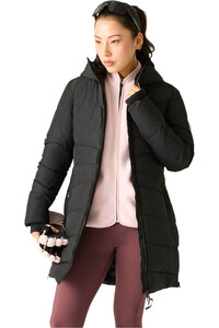 Dare2b chaqueta impermeable insulada mujer GLACIER LONG NARANJA vista detalle