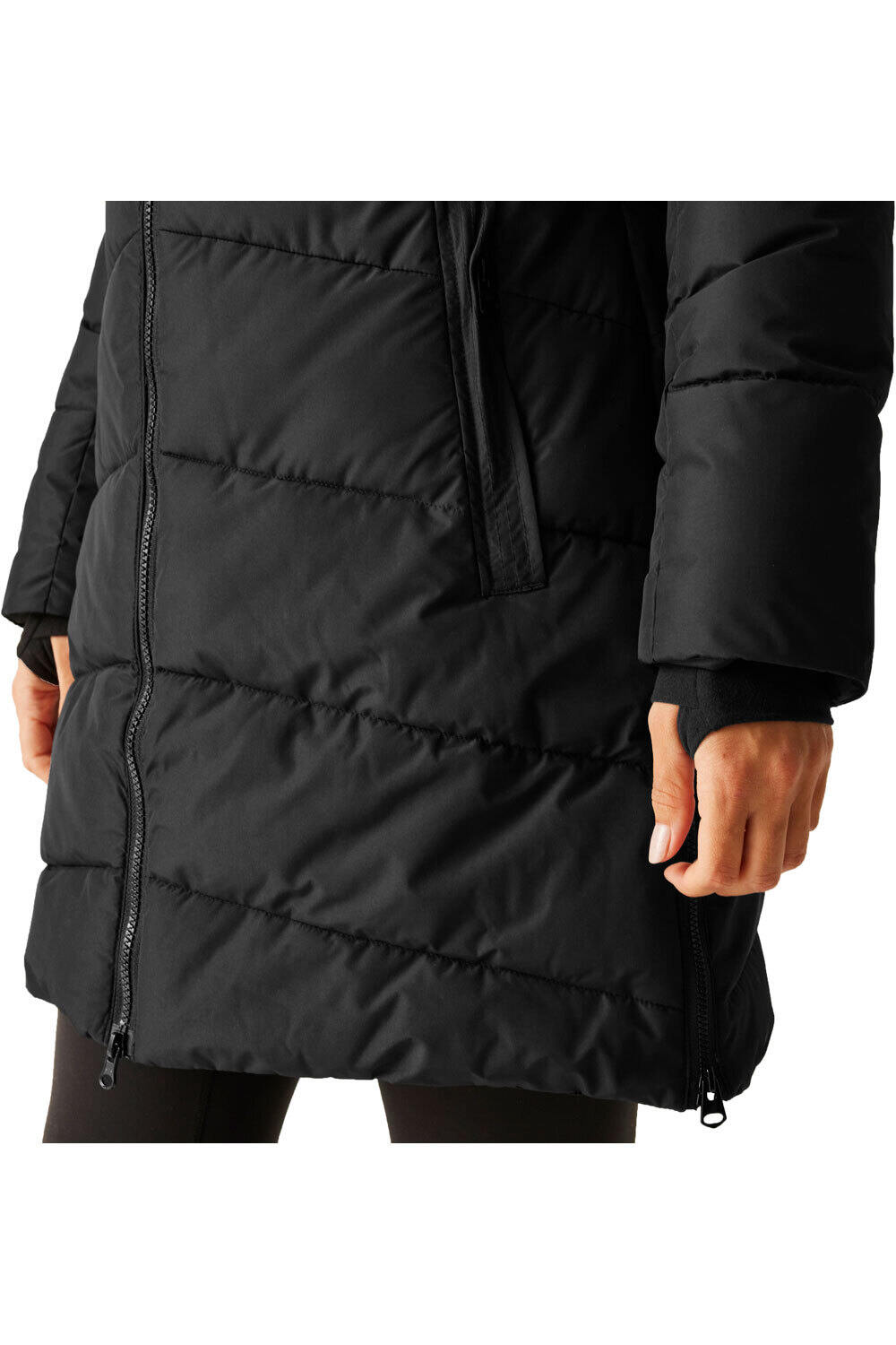Dare2b chaqueta impermeable insulada mujer STRIKING V NEGRO 03