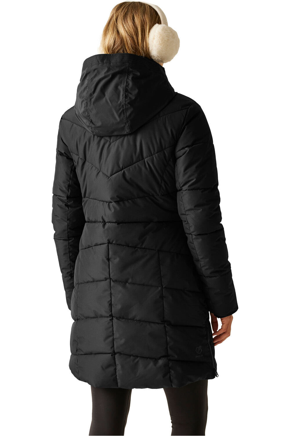 Dare2b chaqueta impermeable insulada mujer STRIKING V NEGRO vista trasera