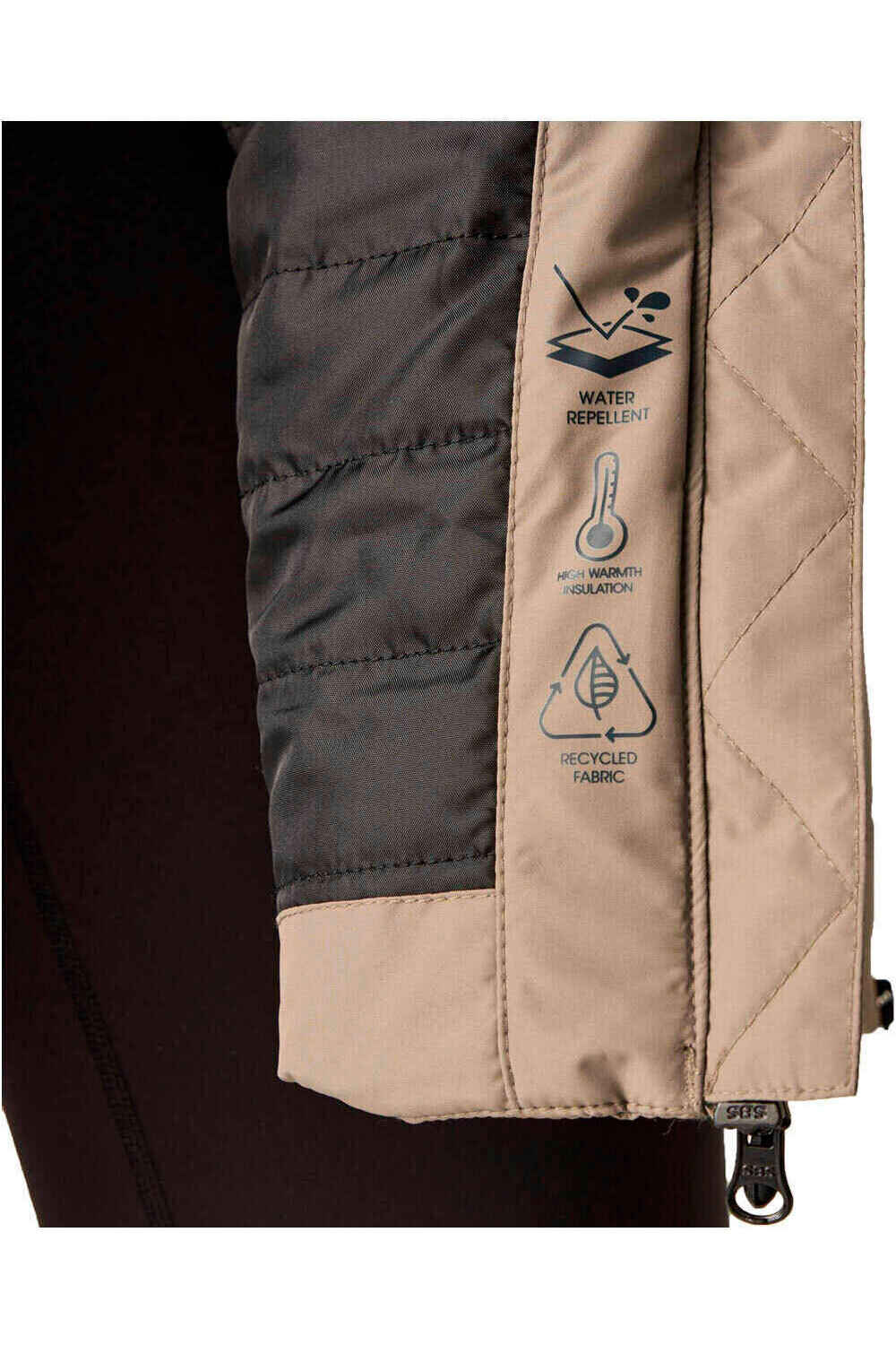 Dare2b chaqueta impermeable insulada mujer STRIKING V VERDE 03