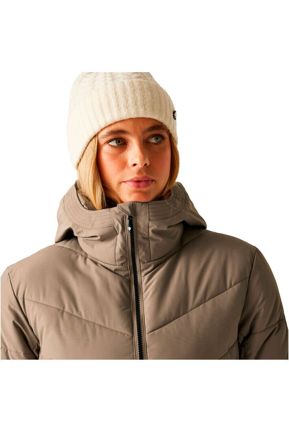 Dare2b chaqueta impermeable insulada mujer STRIKING V VERDE vista detalle