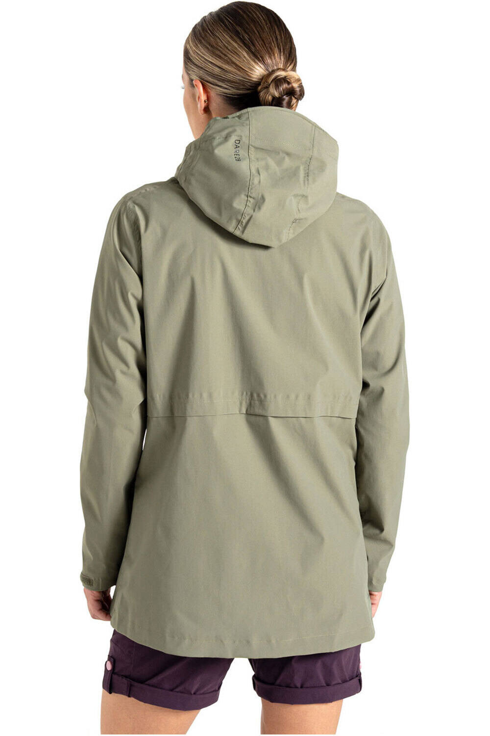 Dare2b chaqueta impermeable mujer SWITCH UP II VERDE vista trasera