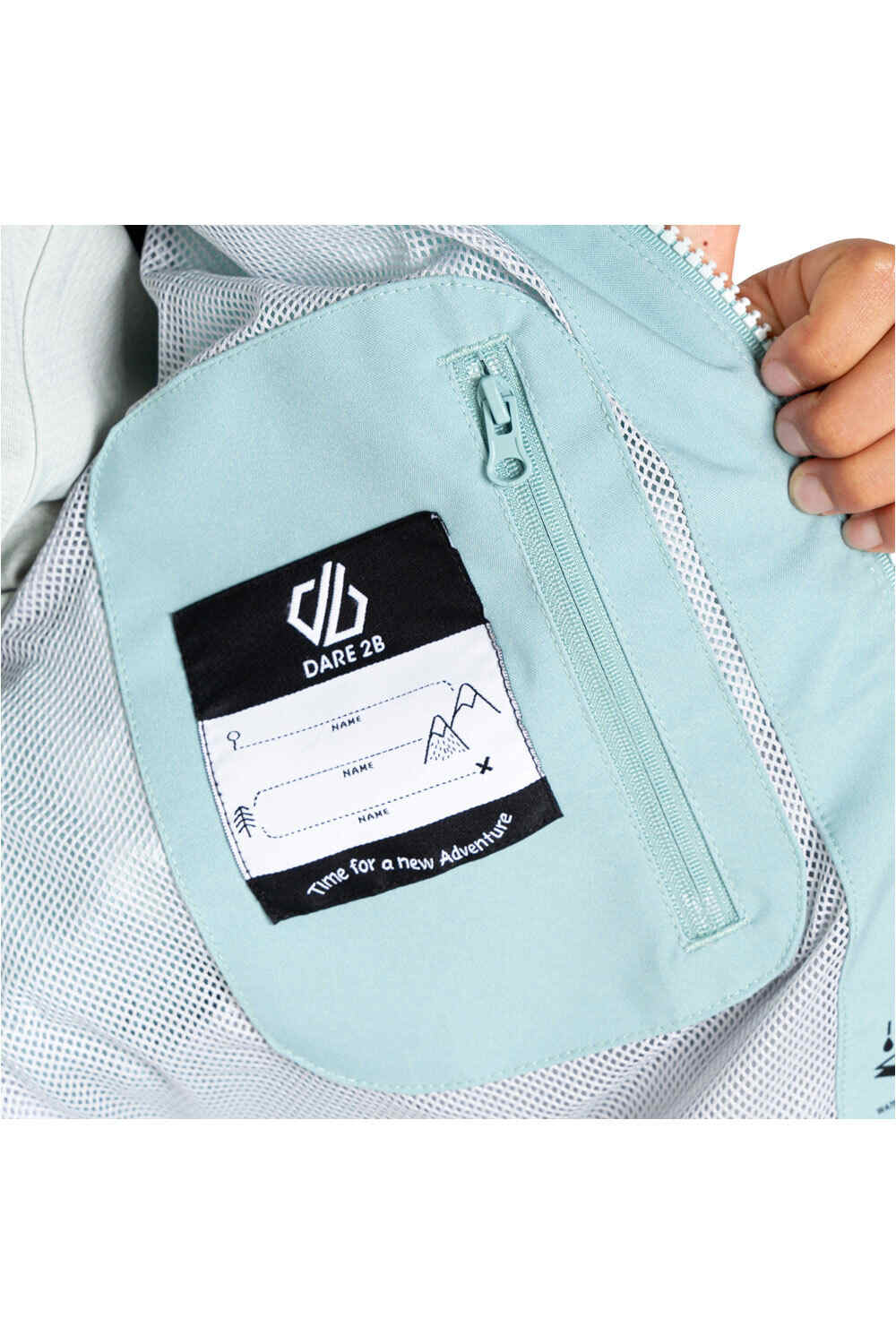 Dare2b chaqueta impermeable niño EXPLORE II GRIS vista detalle