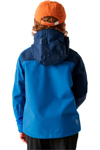 Dare2b chaqueta impermeable niño EXPLORE III AZUL vista trasera
