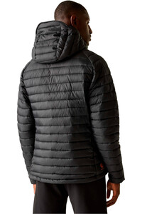 Dare2b chaqueta outdoor hombre AIRLITE NEGRO vista trasera