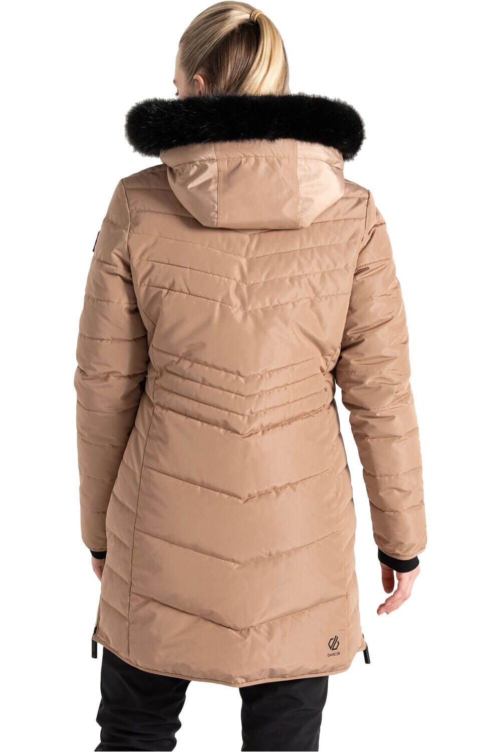 Dare2b chaqueta outdoor mujer STRIKING IIII MARRON vista trasera