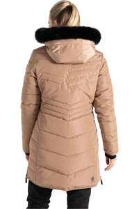 Dare2b chaqueta outdoor mujer STRIKING IIII MARRON vista trasera