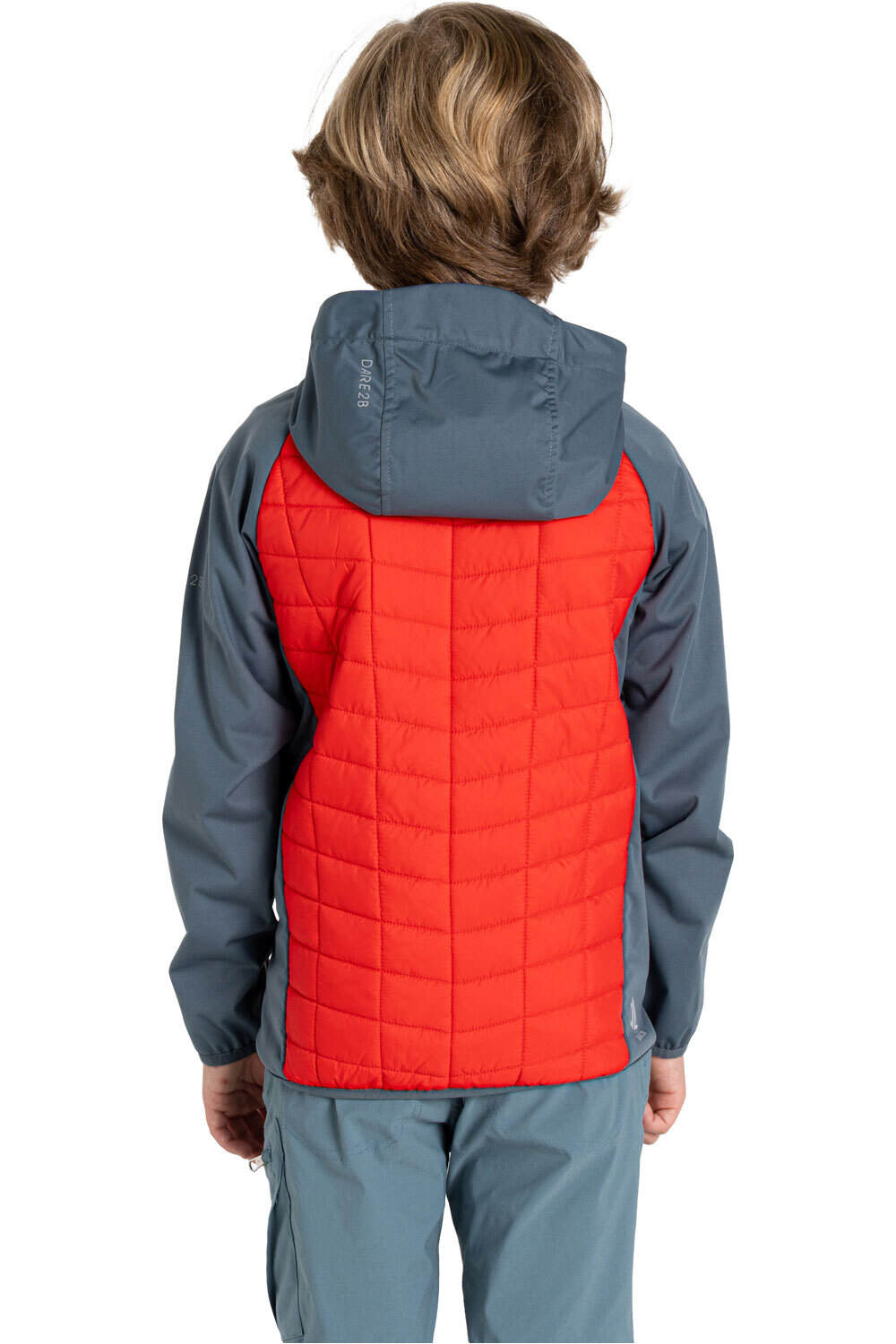 Dare2b chaqueta outdoor niño EXPLORE II GRIS vista trasera