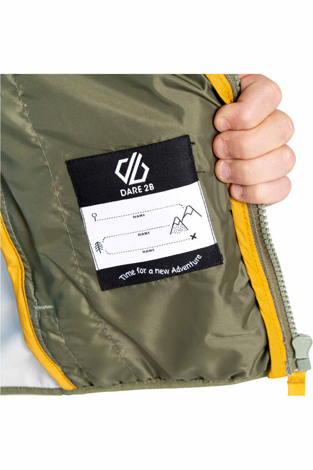 Dare2b chaqueta outdoor niño EXPLORE II VERDE vista detalle