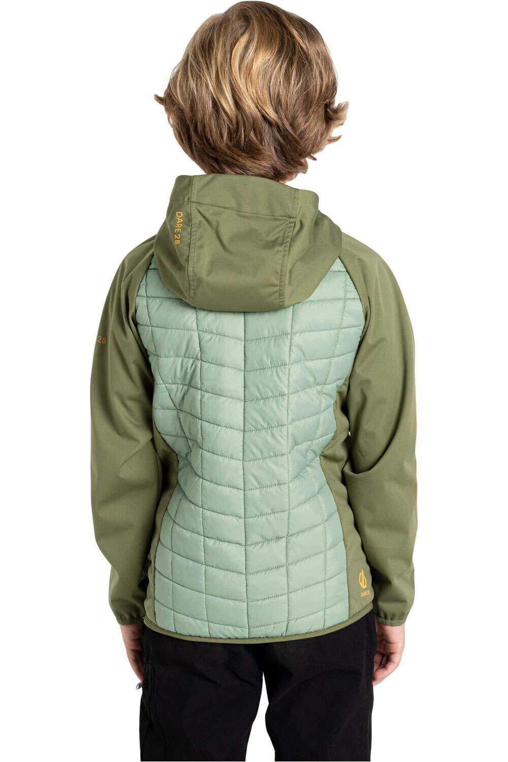 Dare2b chaqueta outdoor niño EXPLORE II VERDE vista trasera