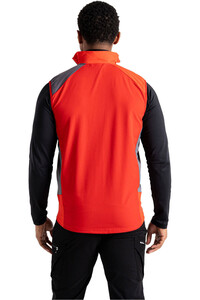 Dare2b chaqueta softshell hombre LATTITUDINL III GRIS vista trasera