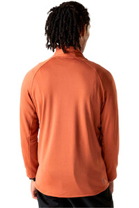 Dare2b forro polar hombre APEX STRETCH MID NARANJA vista trasera