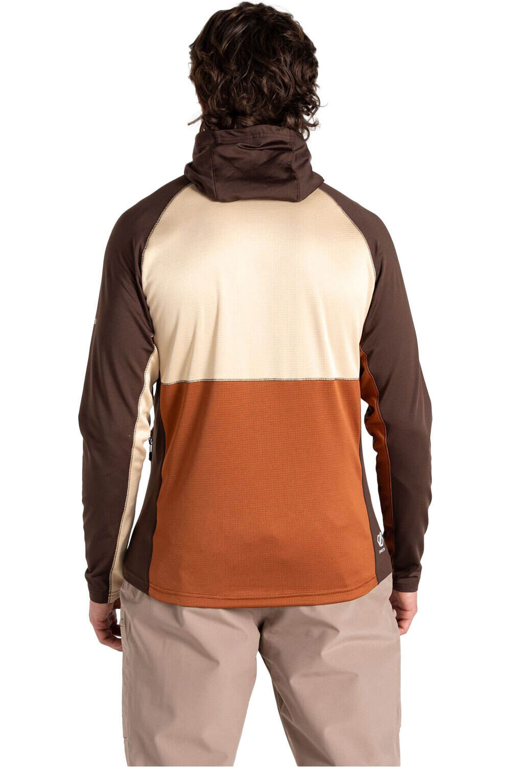 Dare2b forro polar hombre ASSIMILATE III MARRON vista trasera