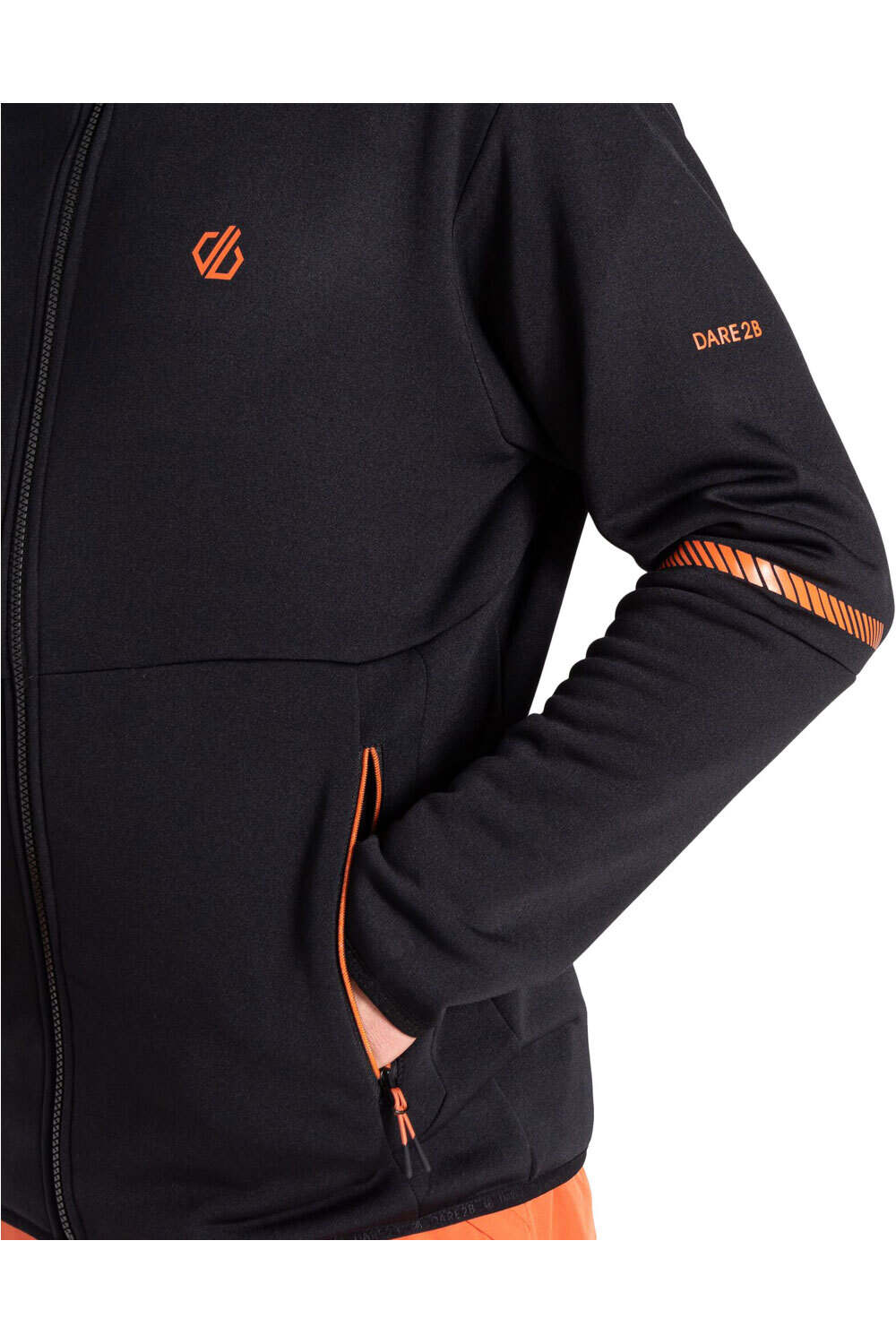 Dare2b forro polar hombre CAMBER CORE NEGRO vista detalle