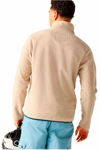 Dare2b forro polar hombre CamberShieldFle BLANCO vista trasera