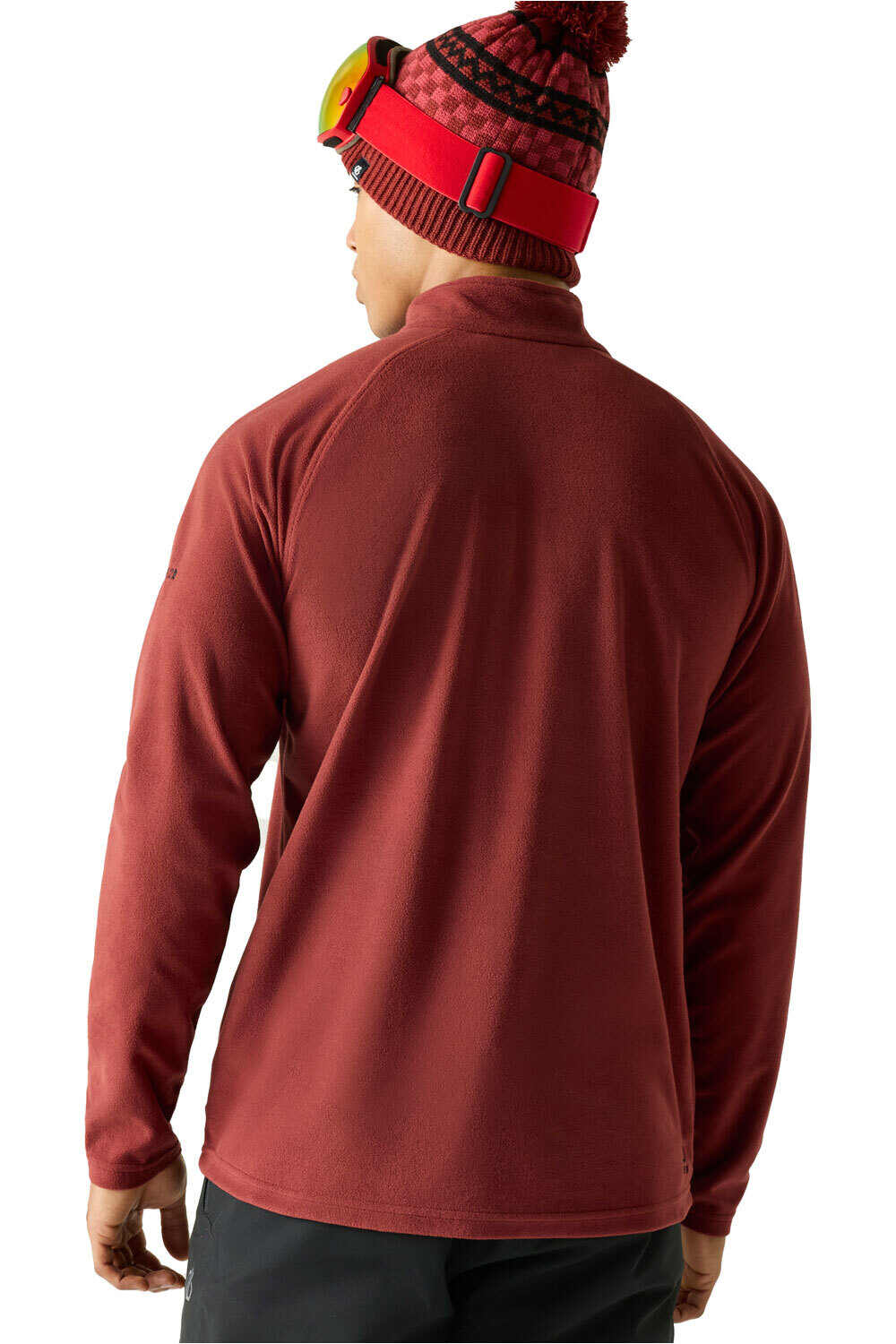 Dare2b forro polar hombre Freethink II ROJO vista trasera