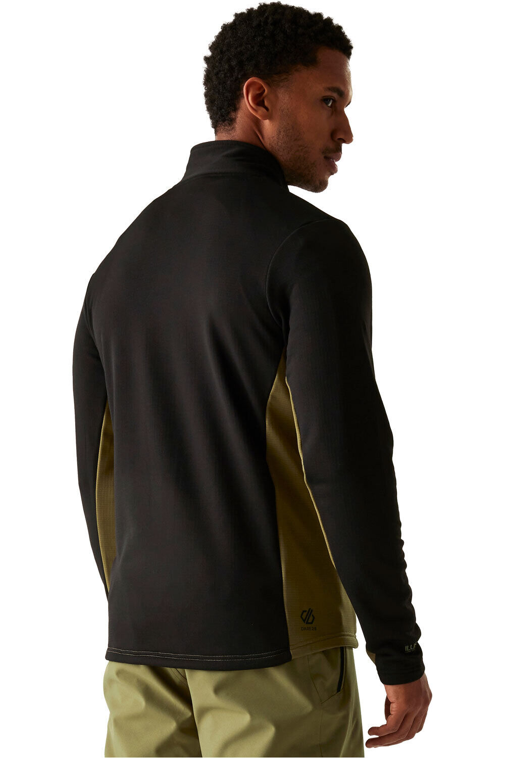 Dare2b forro polar hombre SUBSTRATUM NEGRO vista trasera