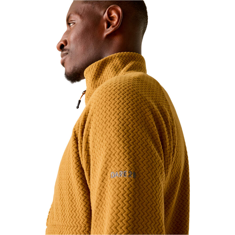 Dare2b forro polar hombre SWITCH OUT PRO MARRON vista detalle