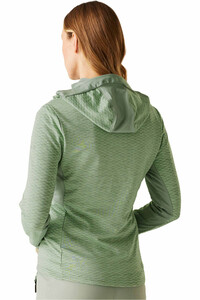 Dare2b forro polar mujer CONVEY IV VERDE vista trasera