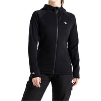 Dare2b forro polar mujer DENSITY CORE NEGRO vista frontal