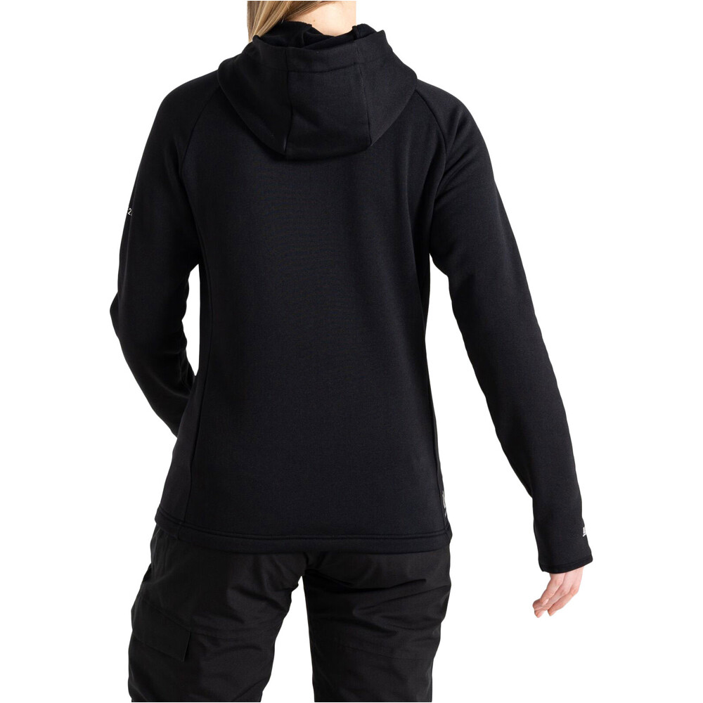 Dare2b forro polar mujer DENSITY CORE NEGRO vista trasera