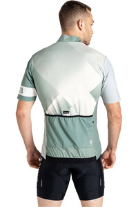 Dare2b maillot manga corta hombre AEP PEDAL II VERDE vista trasera