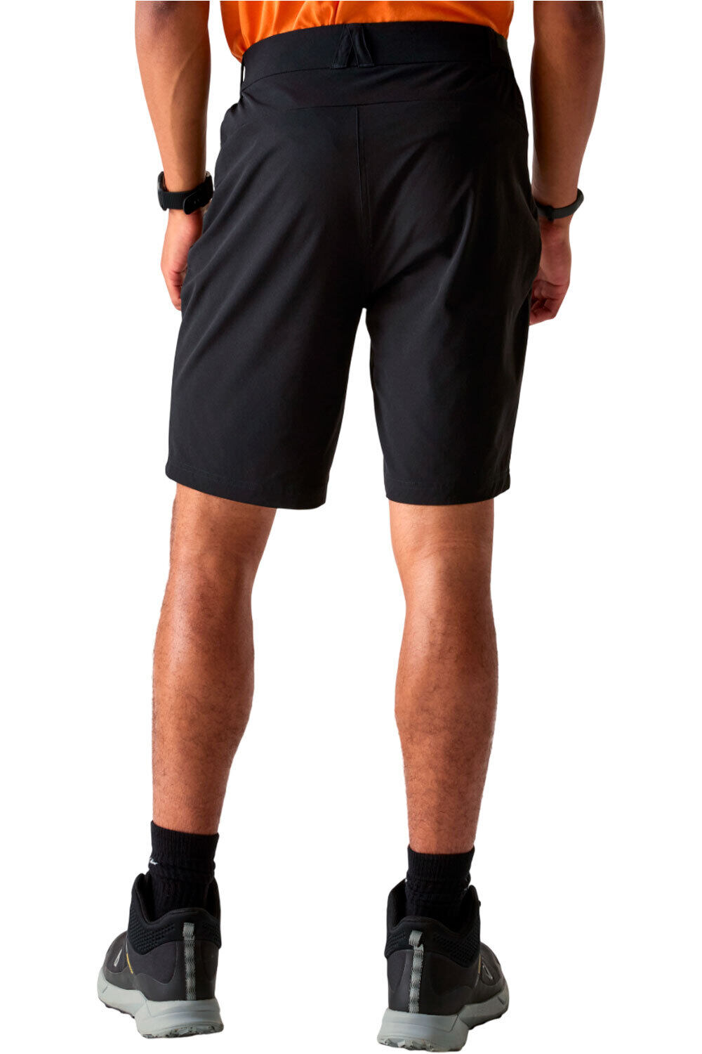 Dare2b pantalón corto montaña hombre TORREK LITE NEGRO vista trasera