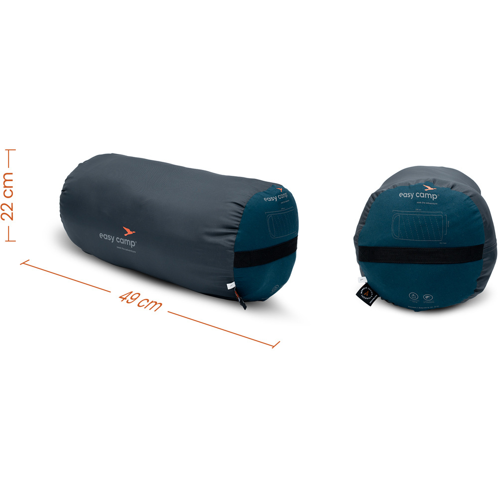 Easy Camp saco de dormir RAVEN I SQUARE XL 5C  03
