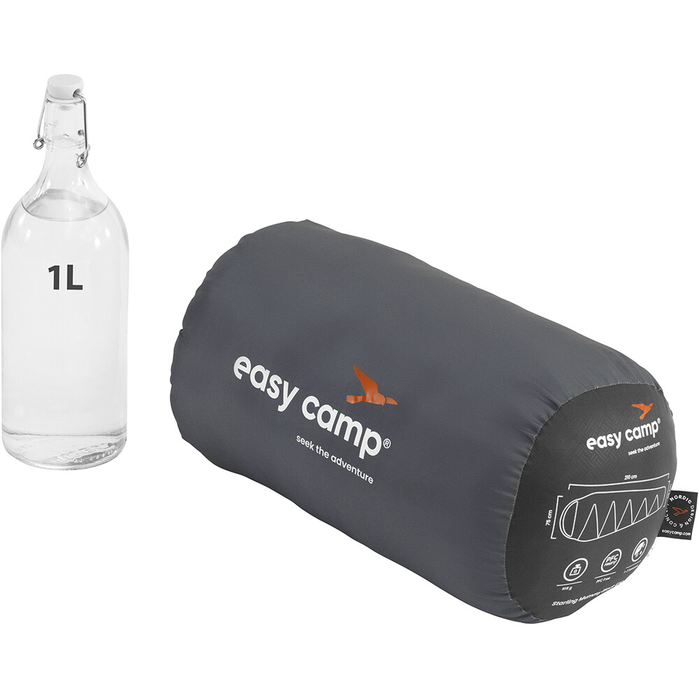 Easy Camp saco de dormir STARLING MUMMY 8ºC NEGRO 03