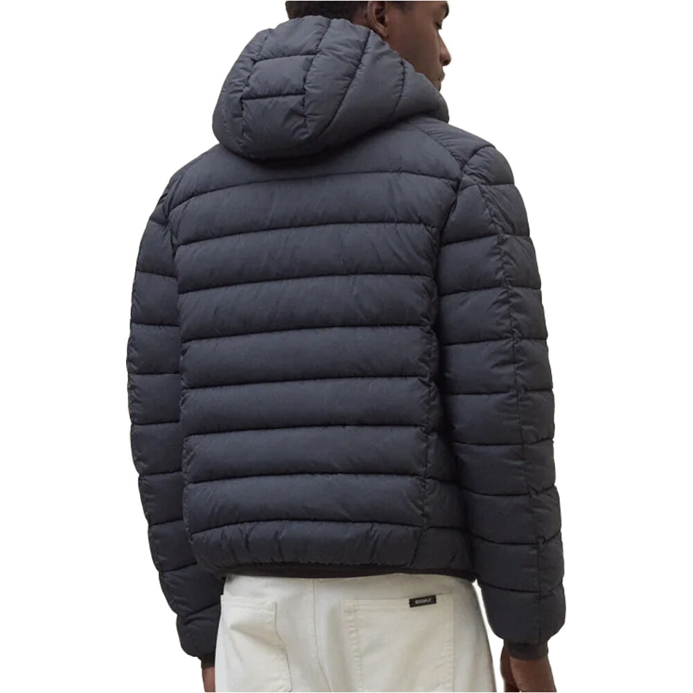 Ecoalf chaquetas hombre ASPENALF GRIS vista trasera