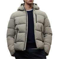 Ecoalf chaquetas hombre BAZON MARRON vista frontal