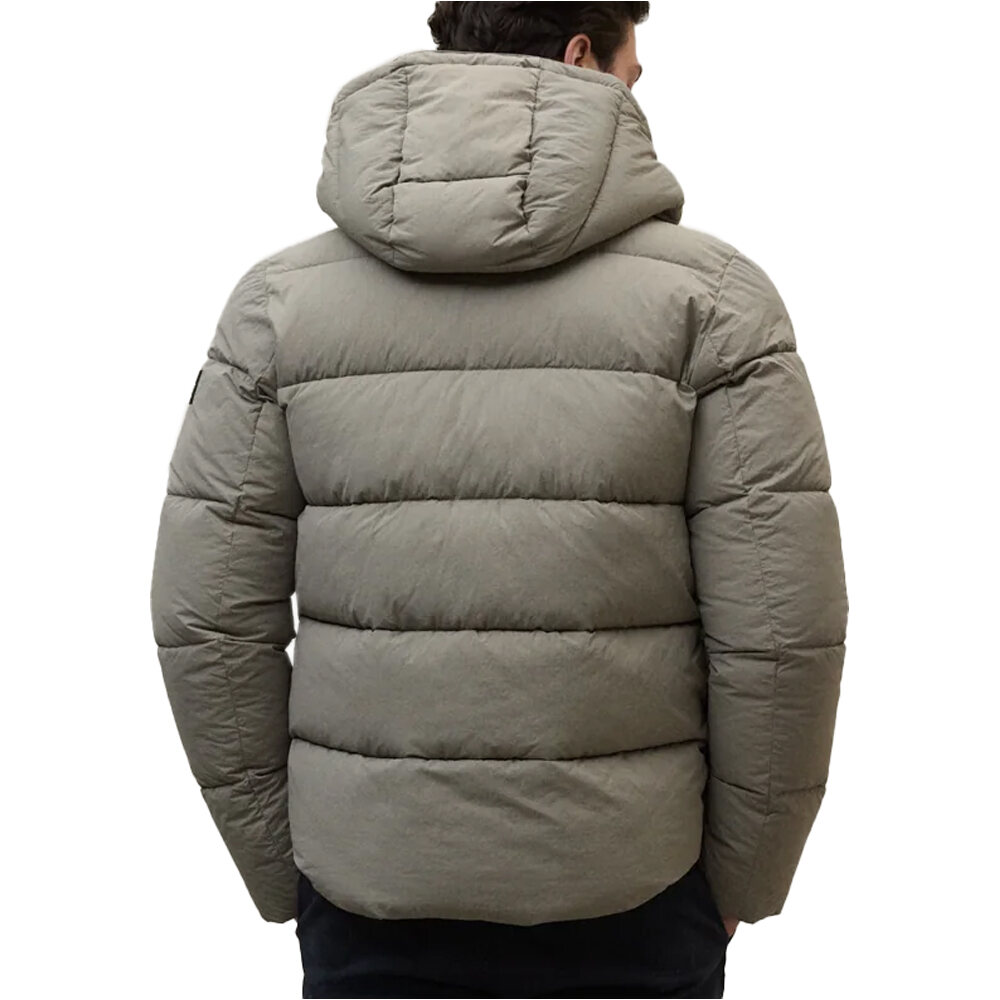 Ecoalf chaquetas hombre BAZON MARRON vista trasera