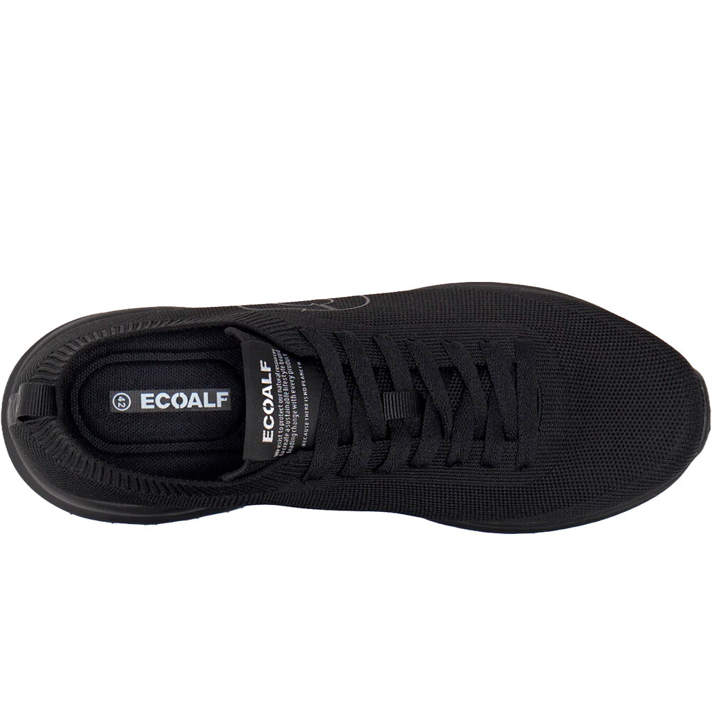 Ecoalf zapatilla moda hombre CONDE NEGRO vista trasera