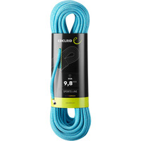 Edelrid cuerda escalada BOA 9,8 MM 80 M AZUL vista frontal